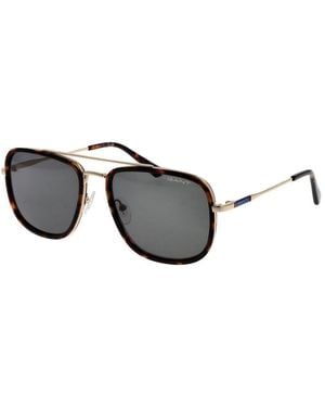 GANT Brown Metal Sunglasses - Black