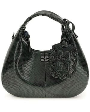 Ganni Black Recycled Polyester Handbag
