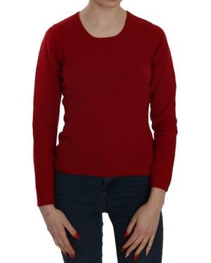 Mila Schon Mila Schön Elegant Cashmere Pullover Blouse - Red