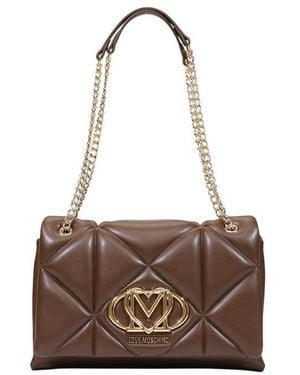 Love Moschino Brown Polyethylene Handbag