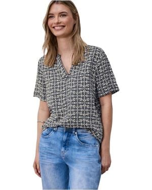 Street One Blue Viscose Blouse