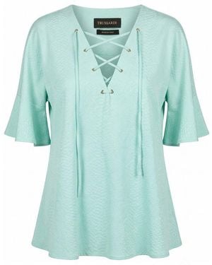 Trussardi Light Blue Cotton Shirt