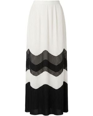 Trussardi White Polyester Skirt
