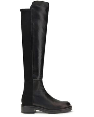 Stuart Weitzman High Boots Celia Leather - Black