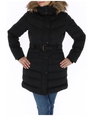 Pepe Jeans Belted Puffer Jacket Pd008360 - Black
