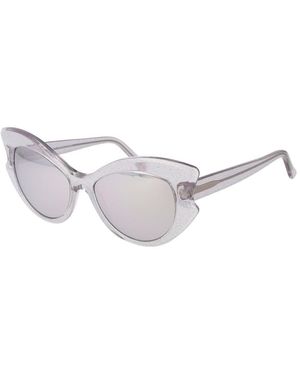 Andy Wolf Purple Acetate Sunglasses - Metallic
