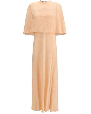 forte_forte Orange Viscose Casual Dress - Natural