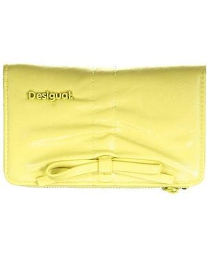 Desigual Giallo Polyurethane Wallet - Yellow