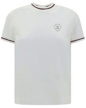 Brunello Cucinelli Logoed T - Grey