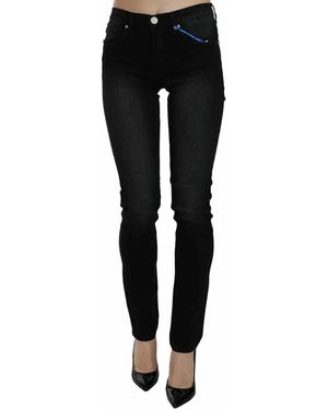 Versace Jeans Couture Dark Black Dora Slim Fit Denim Trousers