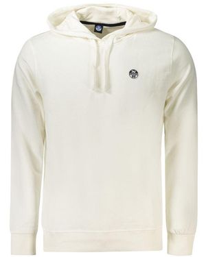 North Sails White Cotton Men's Hooded Sweatshirt