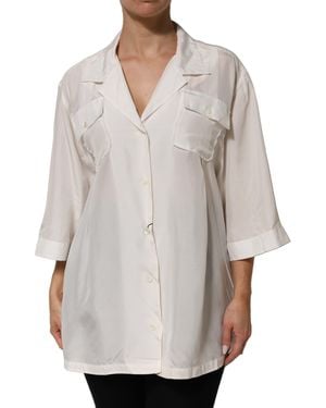 Dolce & Gabbana Buttondown Pocket Top - Grey