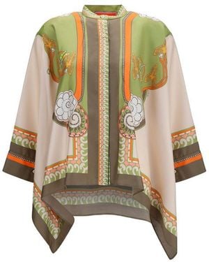La DoubleJ Multicolour Silk Shirt - Metallic