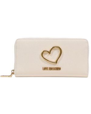 Love Moschino Beige Polyethylene Wallet - White