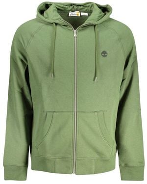 Timberland Verde Cotton Men Sweatshirt - Green