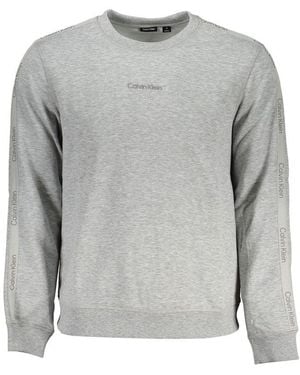 Calvin Klein Sleek Long Sleeve Sweatshirt - Grey
