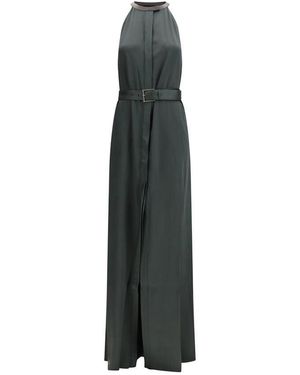 Tom Ford Bicolor Acetate Long Dress - Black