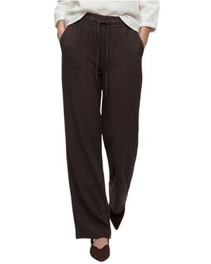Street One Brown Viscose Casual Pants - Black