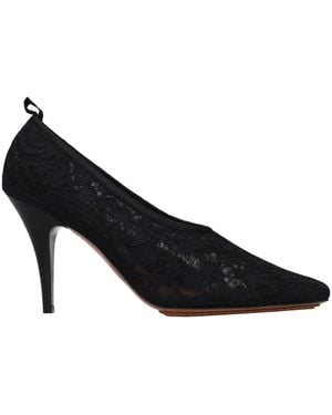 Stella McCartney Black Fabric High Heel Pumps - Blue