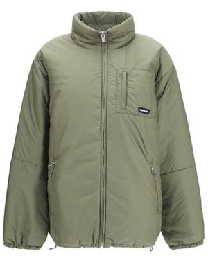 Miu Miu Bicolor Goose Down Shell Jacket - Green