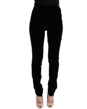 Ermanno Scervino Sleek High-Waist Trousers - Black