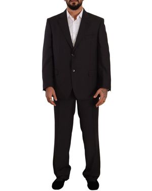 Domenico Tagliente Polyester Single Breasted Formal Suit - Black