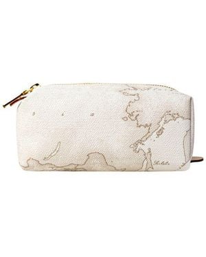 Alviero Martini 1A Classe White Cotton Clutch Bag