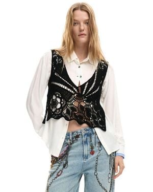 Desigual Cotton Blouse - Black