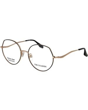 Trussardi Black Stainless Steel Glasses (frames) - Metallic