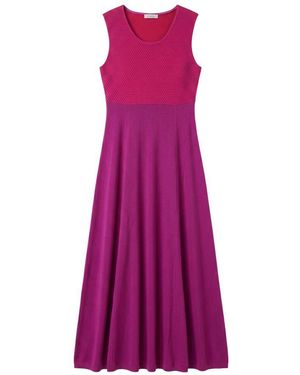 Malo Purple Silk Dress