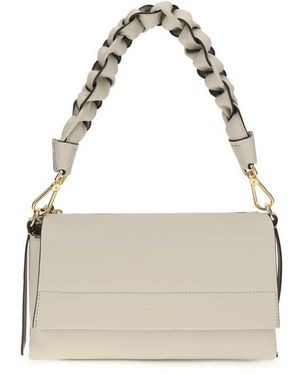 Coccinelle Beige Calf Leather Bos Taurus Shoulder Bag - Multicolour
