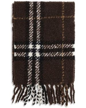 Burberry Brown Alpaca Vicugna Pacos Scarf - Black