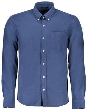 North Sails Blue Organic Cotton Men Shirt