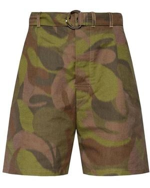 Marni Cotton Bermuda - Green