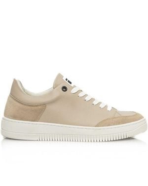 Cerruti 1881 Cow Leather Trainer - Natural