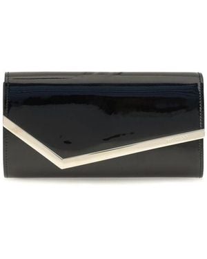 Jimmy Choo Calf Leather Bos Taurus Wallet - Black