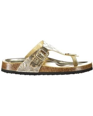 Laura Biagiotti Gold Poliuretano 's Slide - Metallic