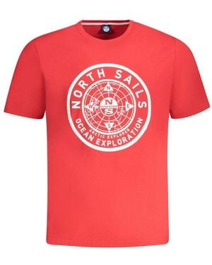 North Sails Cotton T-Shirt - Red