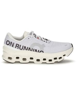 On Shoes Purple Recycled Polyester Athletic Trainers - White