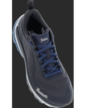 Herno Blue Polyamide Athletic Trainers - Black