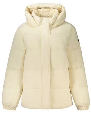 Guess Cream Polyester Jacket - Natural