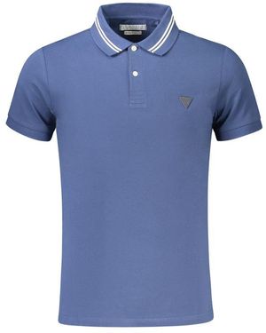 Guess Blue Cotton Polo Shirt
