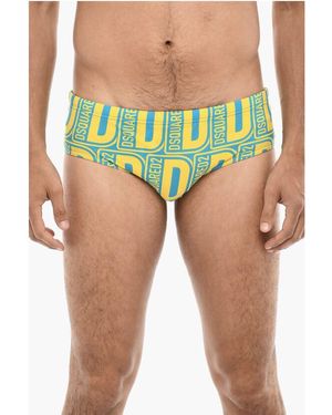 DSquared² Logoed Motif Swim Briefs - Green