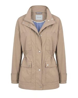 Malo Brown Cotton Jacket - Natural