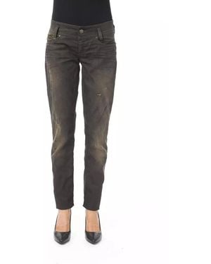 Byblos Sleek Washed Effect Jeans - Grey