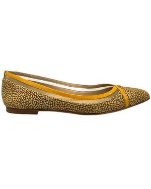 Borbonese Yellow Leather Sandal