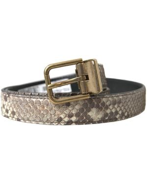 Dolce & Gabbana Elegant Italian Leather Belt - Brown