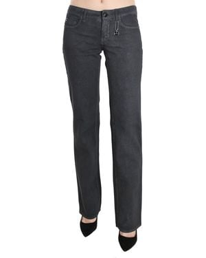 CoSTUME NATIONAL Grey Low Waist Straight Denim Trousers Jeans - Black