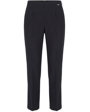 Baldinini Black Viscose Trousers - Blue