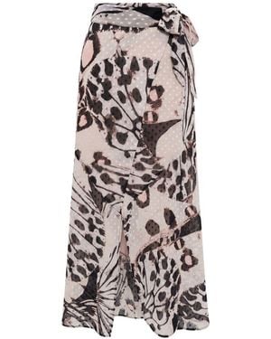 Trussardi Pink Polyester Skirt - Multicolour